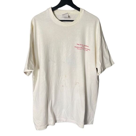 Vintage 1998 Clinton Trip To China T Shirt XL - Picture 2 of 5